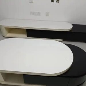 Light Luxury Cream Style Retractable Slate Coffee Table TV Unit Cabinet Modern Simple Center Table TV Stand Combination Set - Image 6