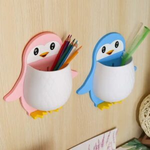 Bathroom Organizer Towel Rack Wall Mounted Penguin Drainage Bathroom Organizer Wall Mount - Image 4
