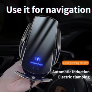 Portable Wireless Mobile Car Phone Holder Induction Charger 15W Output Power 3A Current Car Phone Mount - Image 7