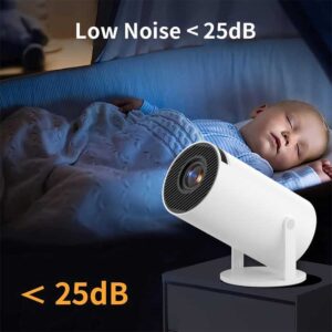 HY300 Pro Smart Mini Portable Projector Hot Sell Full Hd Android 12 Proyector 4K Wifi Outdoor LED Small Mobile Phone Projectors - Image 6