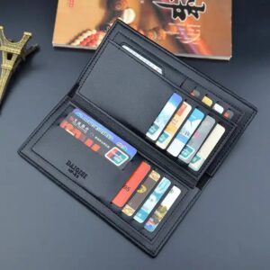 fashionable manufacturers premium Grid designer slim luxury card money holder purse long leather men wallet for mens - Image 4