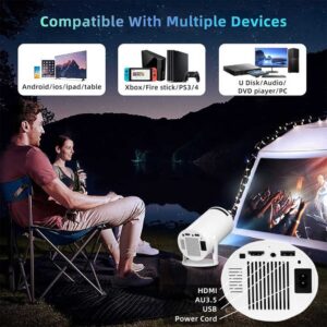 HY300 Pro Smart Mini Portable Projector Hot Sell Full Hd Android 12 Proyector 4K Wifi Outdoor LED Small Mobile Phone Projectors - Image 4