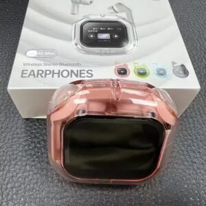 Sports touch screen Air Tws earphones with LCD full-color smart touch screen 500 MAH battery Wireless noise-canceling - Image 6