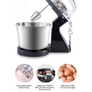 new style cake whisks handheld table dough mixer 7 speed control electric egg beater kneading stainless high capacity - Image 4
