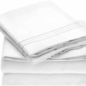 100% cotton color 1cm stripe hotel stripe bedding sets duvet cover bed sheet set with flat sheet fitted sheet - Image 4