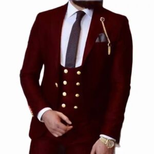 Italian Business 3 Pieces Royal Blue Classic Men Suit Groom Prom Tuxedos Groomsmen Blazer for Wedding suit for men - Image 4