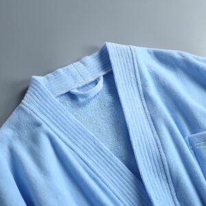 Luxury Hotel White Cutpile Velvet Bathrobe Terry Cloth Spa Robe Cotton Hotel Bathrobe - Image 4
