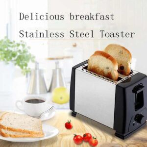 CE 110-220V household stainless steel double-slot toaster automatic mini breakfast toast 2 slice bread toaster - Image 6