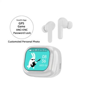 TWS WT-7 Earphone Wireless BT V8 Earbuds ANC Noise Cancelling Headphone In Ear Touch Screen Controls Headset - Image 5