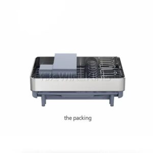 All-in-One Big Capacity Dish Drying Rack Kitchenware Holder Organizer with 360 Water Outlet Pipe - Image 7