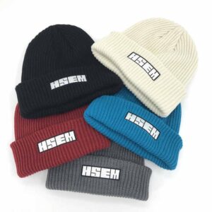 Classic Custom Your Own Embroidery Logo Mohair Beanies Jacquard Knitted Hats Wholesale Warm Hat - Image 4