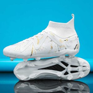 Outdoor Professional Men Football Sneakers Boy Soccer Shoes High Ankle Men's Cleats Training Sport Shoes Soccer Boots - Image 3
