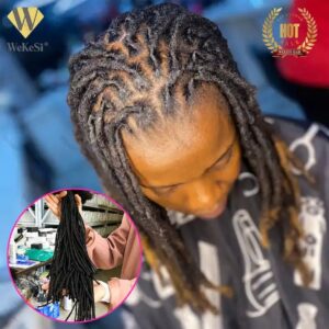 0.2/0.4/0.6/0.8/1.0/1.2/1.5cm 100% Human Hair Dreadlock Extensions Afro Kinky Human Hair Loc Extensions Dreadlocks Human Hair - Image 3