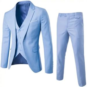 Men's 2-piece suit Business casual wedding suit stylish slim-fit suit for men - Image 5