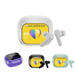 TWS WT-7 Earphone Wireless BT V8 Earbuds ANC Noise Cancelling Headphone In Ear Touch Screen Controls Headset - Image 4