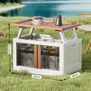 Large Capacity Stackable Foldable Organizer Good Quality Camping Box Durable Outdoor Collapsible Storage Bins Deck Box - Image 7