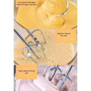 new style cake whisks handheld table dough mixer 7 speed control electric egg beater kneading stainless high capacity - Image 6