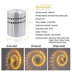 Modern LED Ceiling Light 3W Wall Sconce For Gallery Decoration Living Room Front Balcony Porch Corridors Lamp Fixture - Image 6