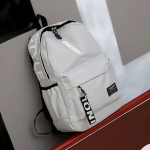 Lightweight Korean Style Unisex Backpack Simple Fashionable Casual College Middle School Design Polyester Letter - Image 3