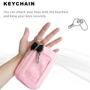 Checkered Nylon Wristlet Keychain Purse Ladies Wristlet Wallet Custom Mini Coin Purse Wrist Strap Wallet Accessories - Image 6