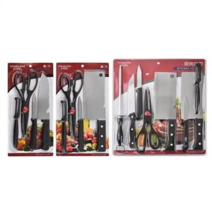 wholesale Kitchen knife set 8-piece business knife set stainless steel double-sided suction Knife Sets - Image 5