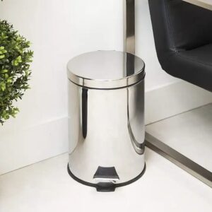 Hot Selling 3L 5L 12L Home Trash Can Kitchen Household Metal Dustbin Stainless Steel Pedal Dust Bin - Image 7