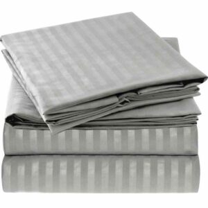 100% cotton color 1cm stripe hotel stripe bedding sets duvet cover bed sheet set with flat sheet fitted sheet - Image 3