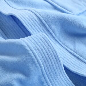 Luxury Hotel White Cutpile Velvet Bathrobe Terry Cloth Spa Robe Cotton Hotel Bathrobe - Image 5
