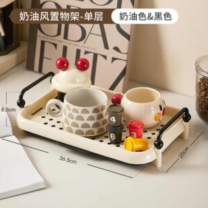 Wholesale one Tier Home Kitchen Bar Coffee and Tea Rack for Cup and Bowl Spoons Storage - Image 6
