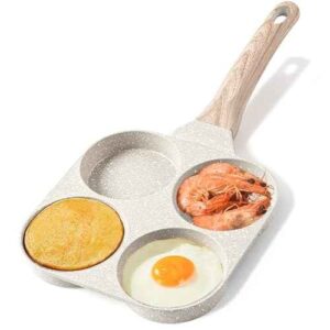 free non stick breakfast fry pan aluminum nonstick egg skillet square fry pan 4 in 1 steak beef cake fry pan 4 hole - Image 3