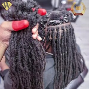 0.2/0.4/0.6/0.8/1.0/1.2/1.5cm 100% Human Hair Dreadlock Extensions Afro Kinky Human Hair Loc Extensions Dreadlocks Human Hair - Image 4