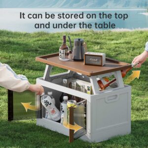 Large Capacity Stackable Foldable Organizer Good Quality Camping Box Durable Outdoor Collapsible Storage Bins Deck Box - Image 3