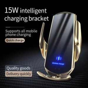 Portable Wireless Mobile Car Phone Holder Induction Charger 15W Output Power 3A Current Car Phone Mount - Image 5