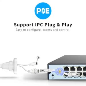 3MP Hik Compatible IP PoE Camera Smart Dual Light Full Color Plug and Play Built-in Mic Network Surveillance Bullet Camera - Image 4
