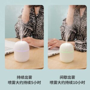 Portable 220ml Mini USB Desktop Humidifier with Colorful Lights Ultrasonic Home Air Aromatherapy for Car and Household Use - Image 7