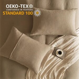 Hot selling 100% Cotton Gauze Duvet Cover set Customization 3 piece bedding set Close skin soft muslin Duvet cover double - Image 6