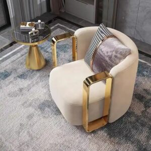 Modern home furniture living room sofa chair Luxury single seater leather arm Swivel chair furniture lounge chair - Image 5
