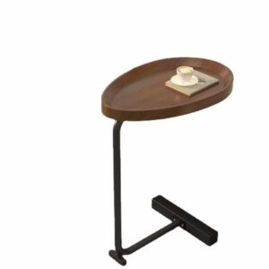 Modern Mini Coffee and Tea Rack Luxury Corner Bedside Table Small Side Table for Sofa or Bed Made of Wood and Marble - Image 6