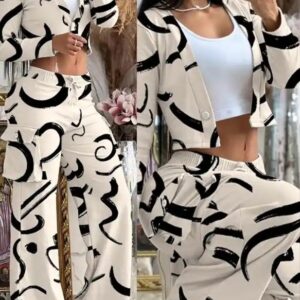 Women s Two-piece Set Stylish European and American Casual Set for Fashionistas - Image 2