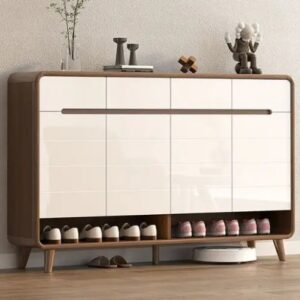 Shoes Cabinet Rack Living Room Entryway Panel Furniture Bench Shoe Rack - Image 4