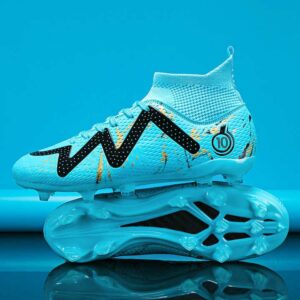 Outdoor Professional Men Football Sneakers Boy Soccer Shoes High Ankle Men's Cleats Training Sport Shoes Soccer Boots - Image 4