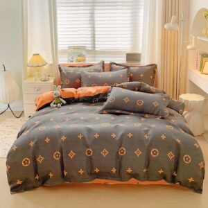 4 Pcs Bedding Set Twin Full Queen King Size 200 count Print Microfiber Bed Sheet - Image 3