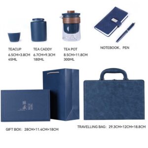 VIP customer business Gift set Tea set Gift box Teacups teapot teacups accompanied by hand custom logo travel set - Image 3