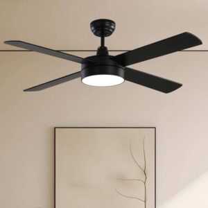 Remote Control 52inches Dining Room Lighting AC DC Indoor Ceiling Fan With Light - Image 4