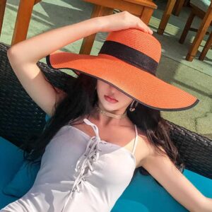 Korean Version Seaside Sunshade Big Brim Beach Hats For Women Summer Straw Cap - Image 5