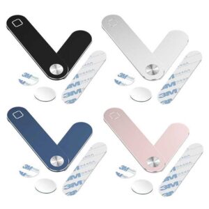 Magnetic Mini invisible Adjustable Aluminum Mobile Phone Holder for Laptop Side Extended - Image 7