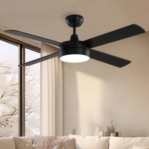 Remote Control 52inches Dining Room Lighting AC DC Indoor Ceiling Fan With Light - Image 5