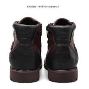 Wholesale Men's Middle Tube Cowboy Biker Boots Embroidery Chelsea Martin Western Boots Shoes - Image 7