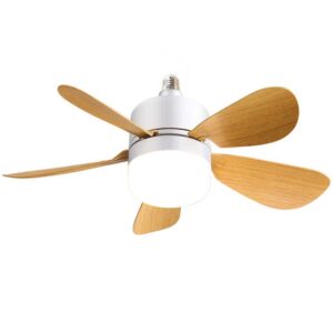 16 Inch 5 Blade Socket Fan Light Small Size E26 E27 Socket Ceiling Fan With Light For Garage Kitchen - Image 6