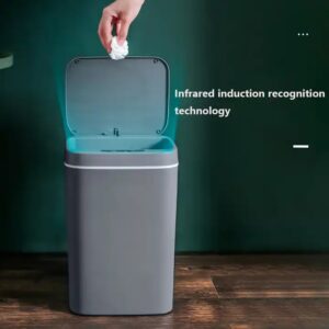 Sensor Automatic Dustbin Nordic Sensor Garbage Can Waste Bins smart trash bin with bag dust bin - Image 6